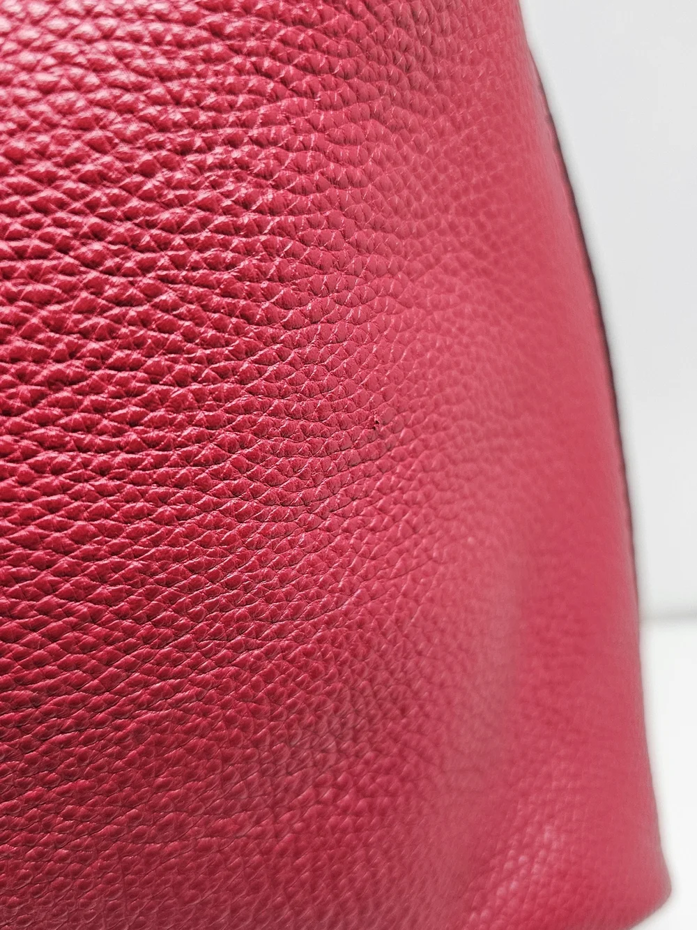 Coach Red Pebbled Leather Shoulder Hobo